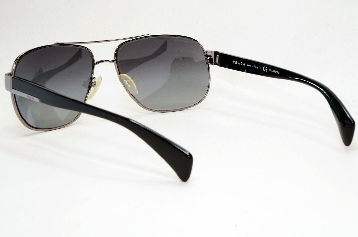 Prada Sunglasses Polarised Gunmetal Black Grey PR52PS SPR 52P 5AV-5W1 061024