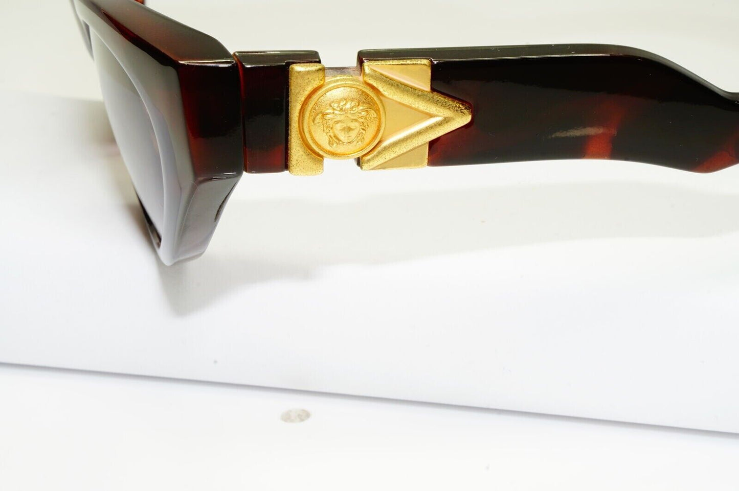 Gianni Versace Sunglasses 1996 Vintage Brown Gold Medusa MOD 476/A COL 900