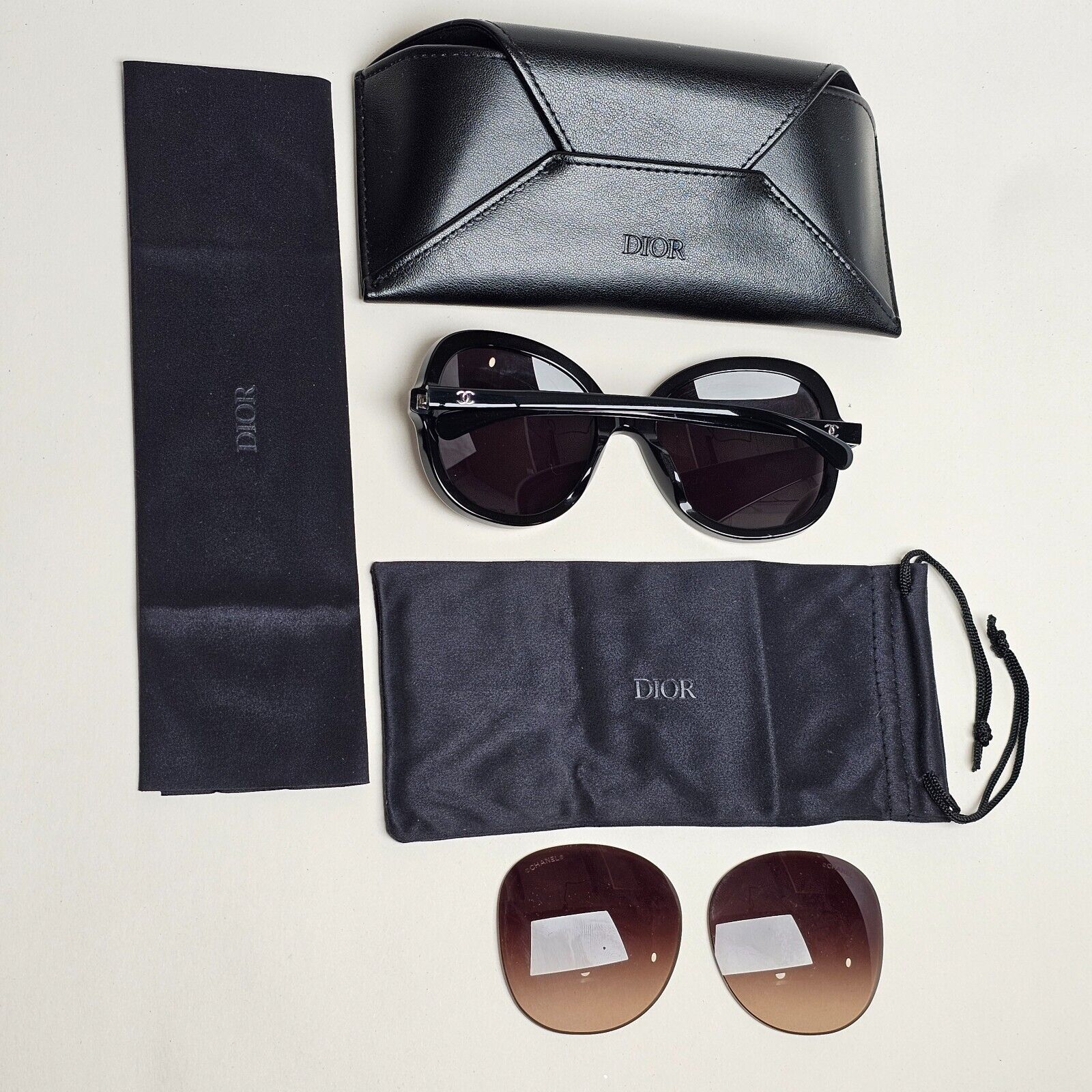 Chanel Sunglasses Black Square Large 5320-A c.1519/S5 56mm 241124