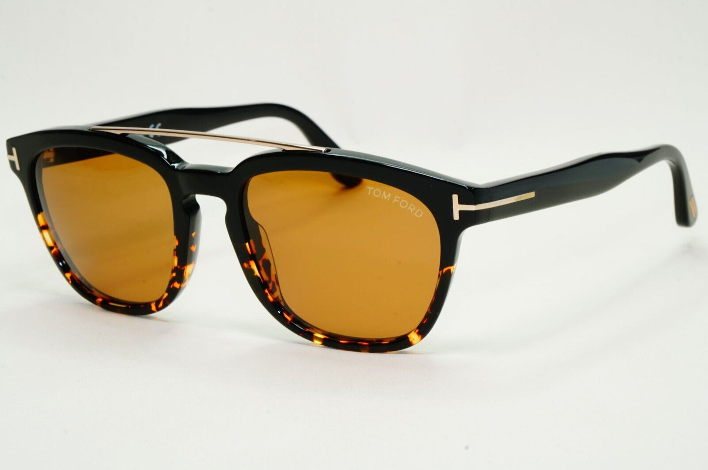 Tom Ford Sunglasses Holt Black Brown Havana Gold Bridge FT0516 TF 516 05E