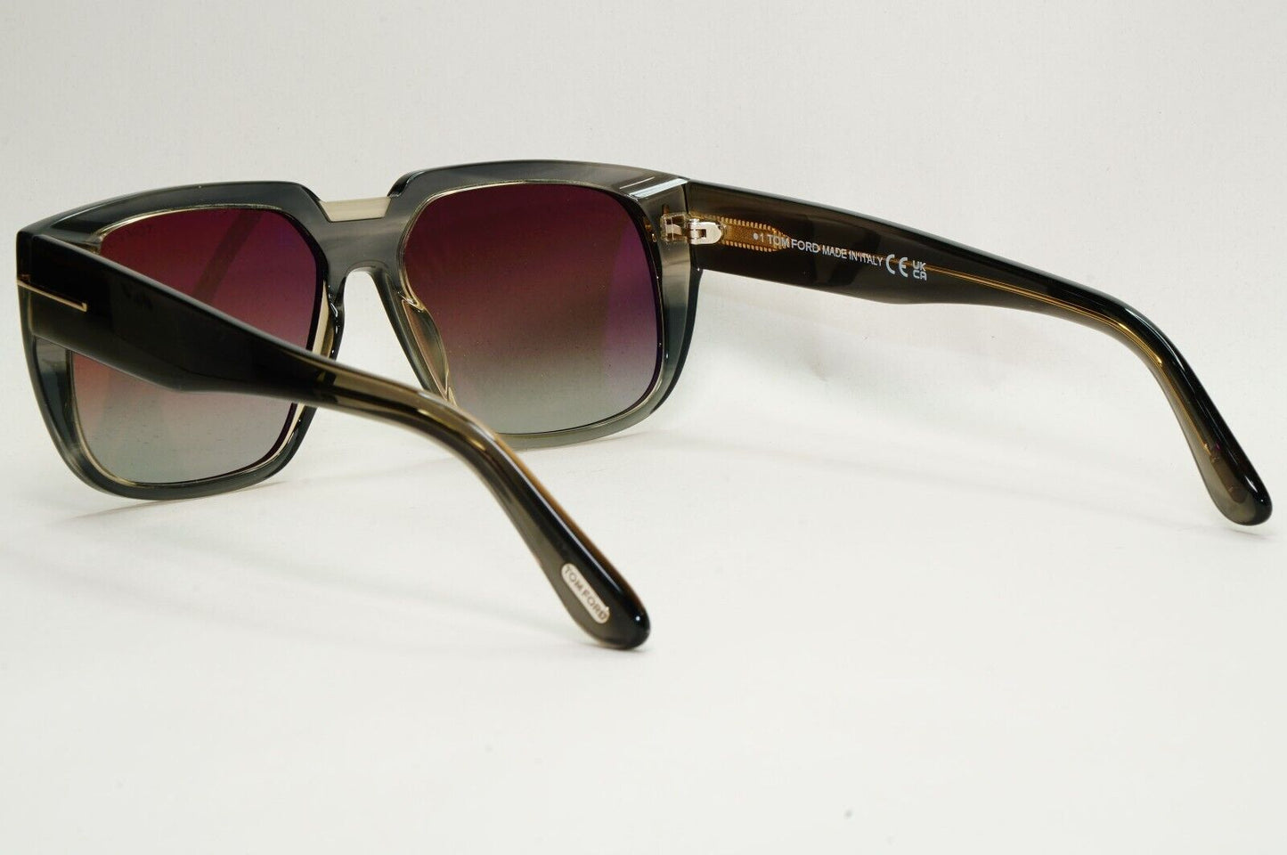Tom Ford Sunglasses Oliver-02 Grey Brown Gradient Square FT1025 TF 1025 56F 56mm