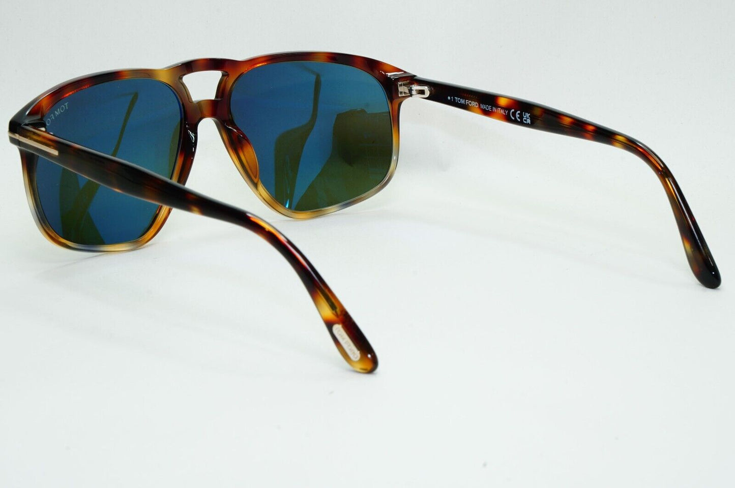 Tom Ford Sunglasses Pierre-02 Brown Tortoise Green Navigator FT1000 TF 1000 56N