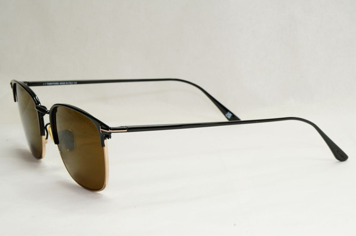 Tom Ford Sunglasses Liv Black Gold Brown Metal Square FT0851 TF 851 01J 52mm