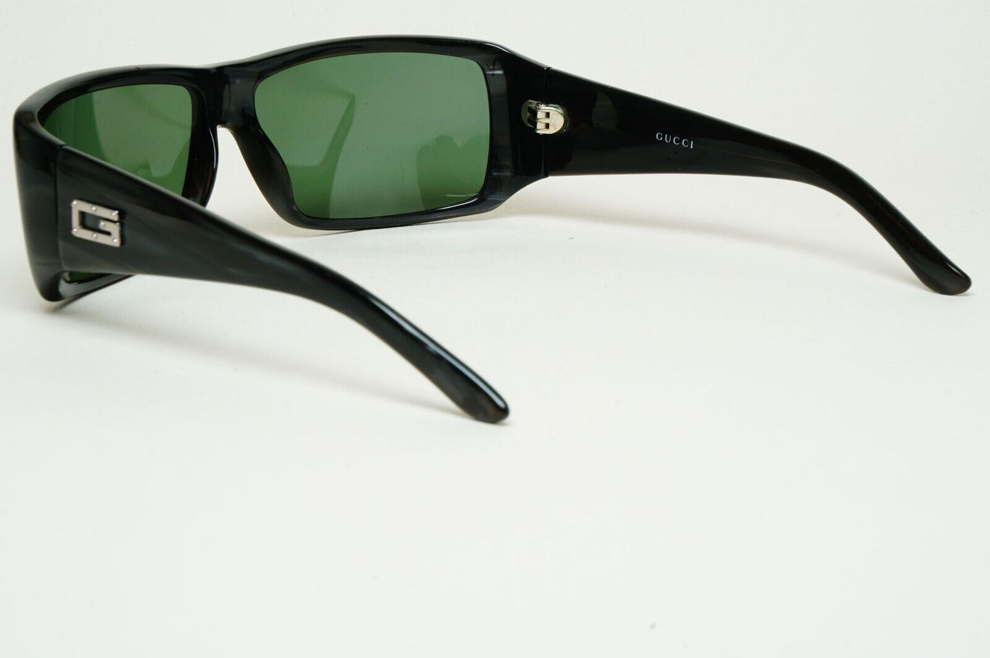 Gucci Sunglasses 1997 Vintage Grey Marble Green Square GG 1494/S AD7 280125