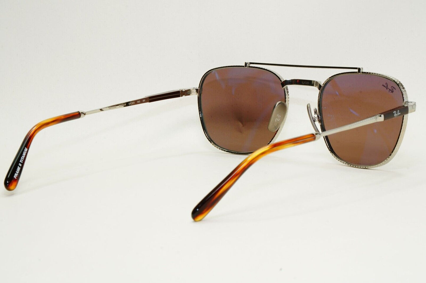 Ray-Ban Sunglasses Frank II Titanium Silver Blue Mirror RB 8258 3139/O4 51mm