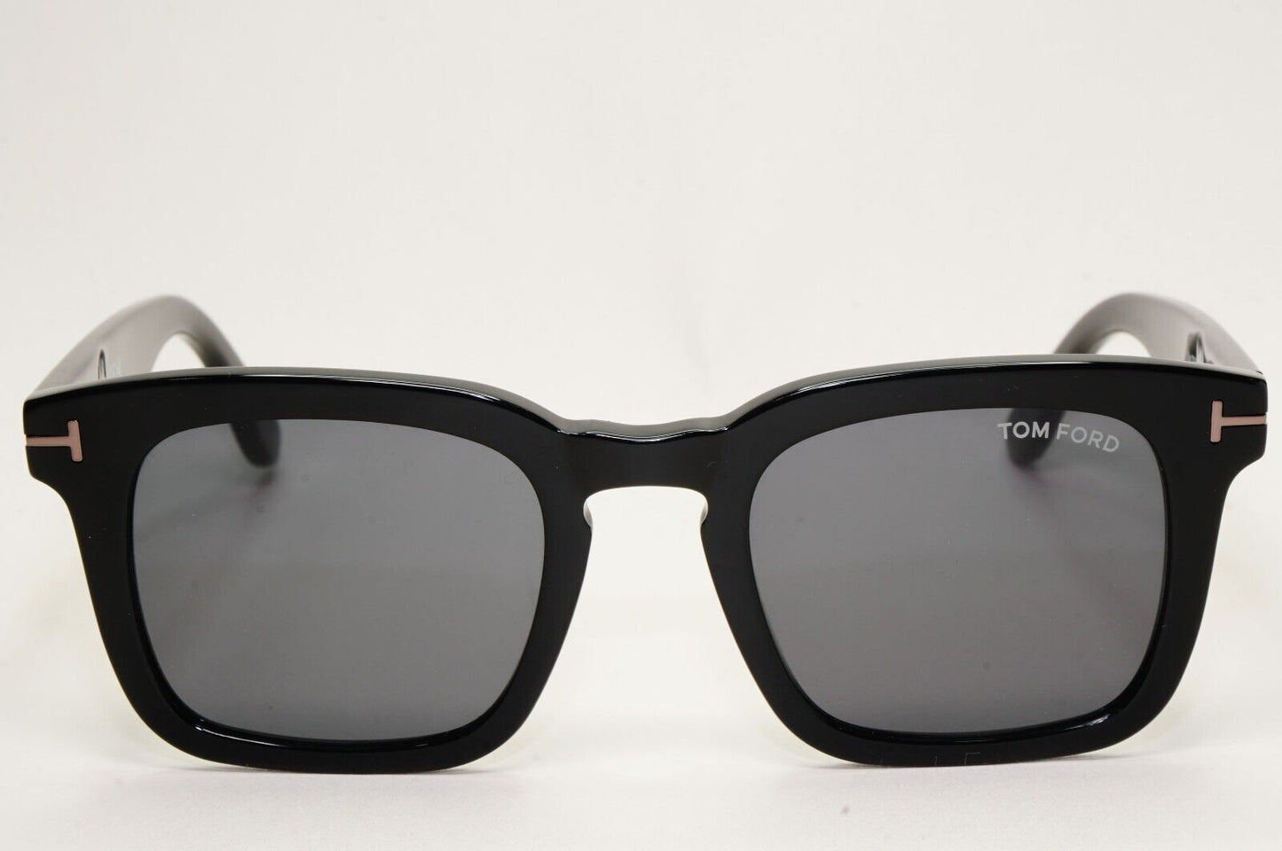 Tom Ford Sunglasses Dax Black Glossy Square Smoke FT0751-N TF 751-N 01A 50mm