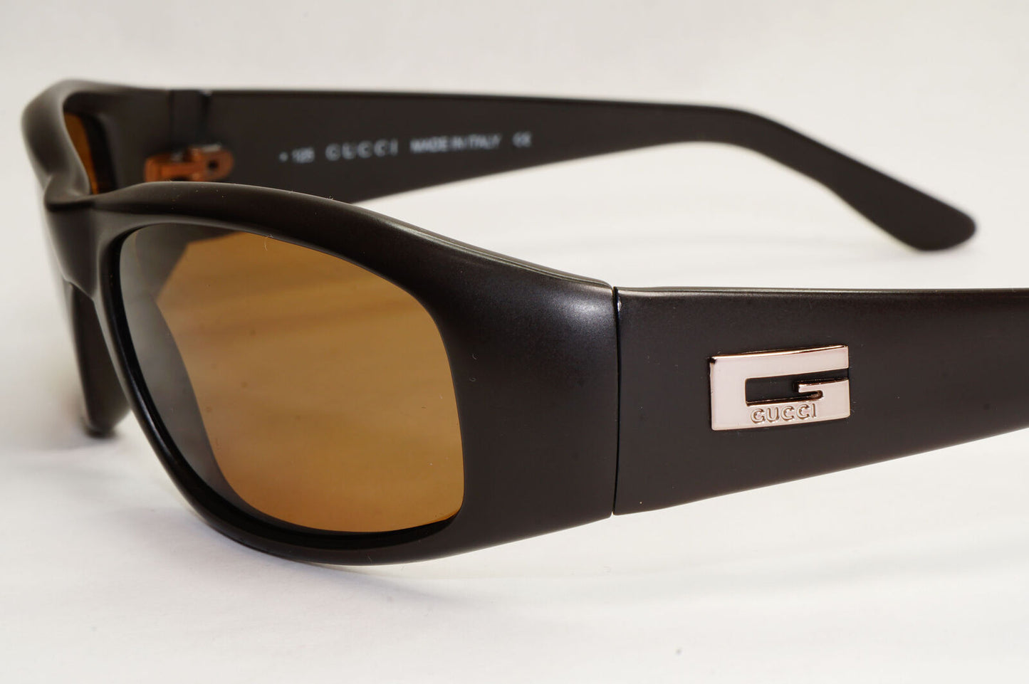 Gucci Sunglasses 1998 Vintage Dark Brown Wrap Retro GG 1178/S 8VC 130224
