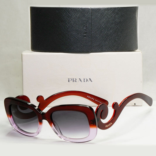 Prada Sunglasses Swirl Baroque Square Brown Grey PR27OS SPR 27O OAY-6P1 130124
