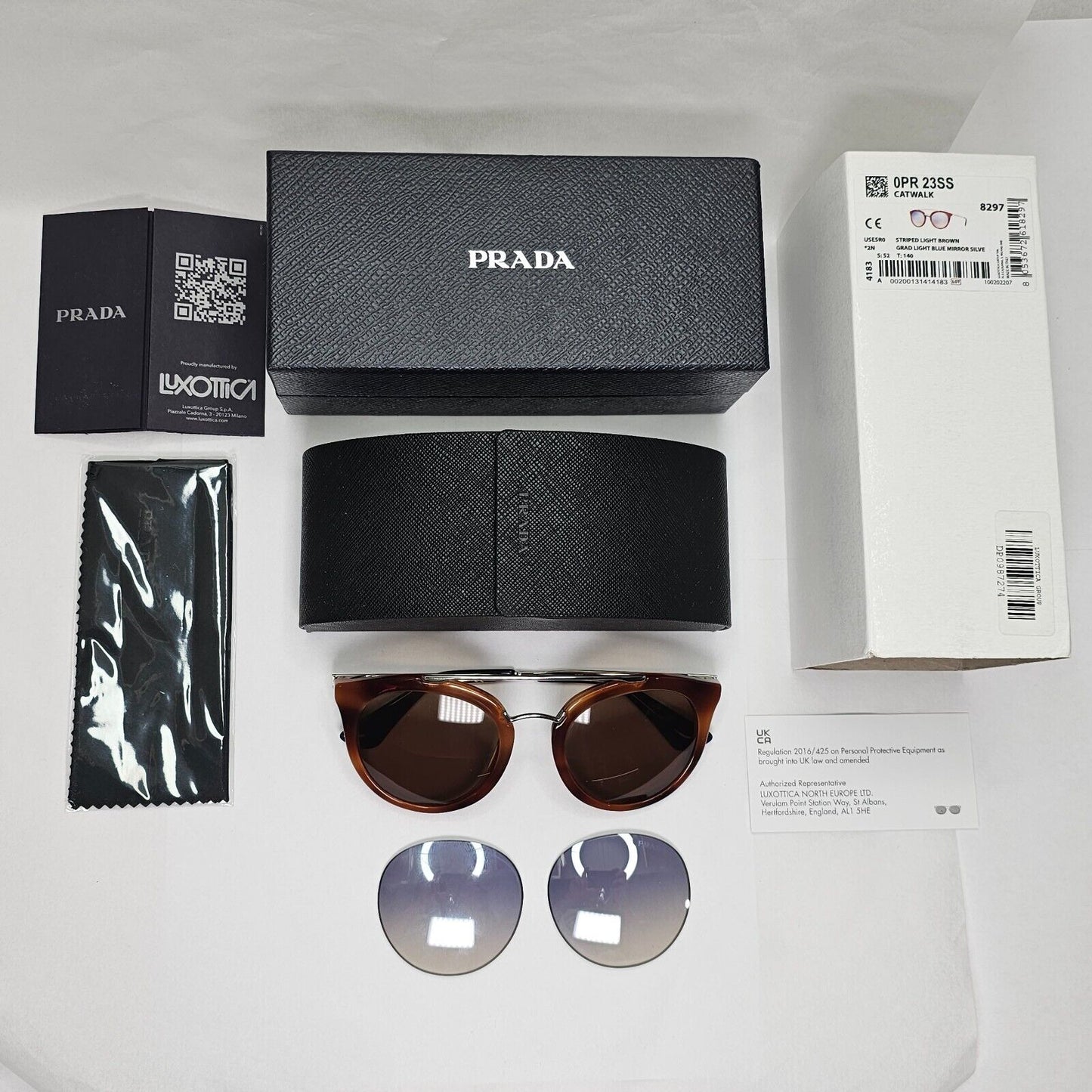 Prada Sunglasses Cinema Brown Tortoiseshell Gold PR23SS SPR 23S USE-5R0 051223