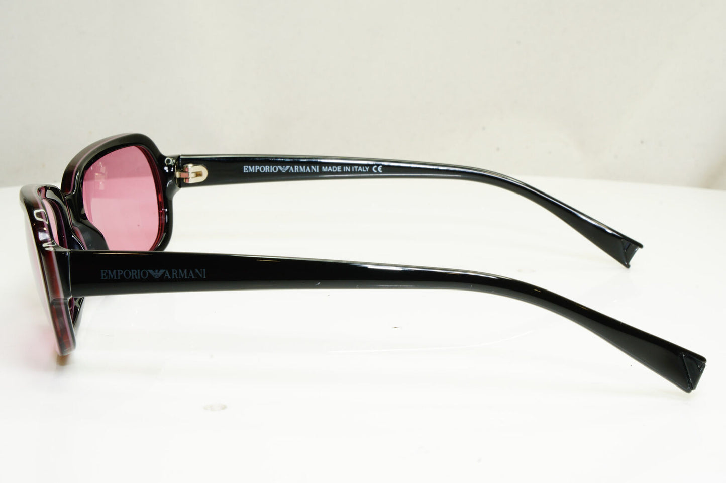 Emporio Armani 1999 Vintage Mens Womens Sunglasses Black Burgundy 623 474 30699