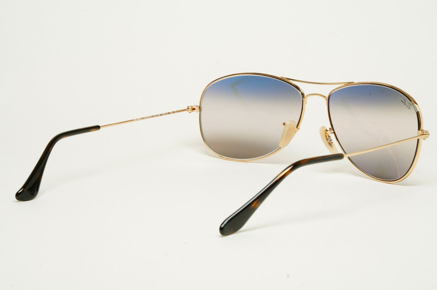 Ray-Ban Sunglasses Cockpit Gold Arista Gradient Pilot RB 3362 001/GE 59mm