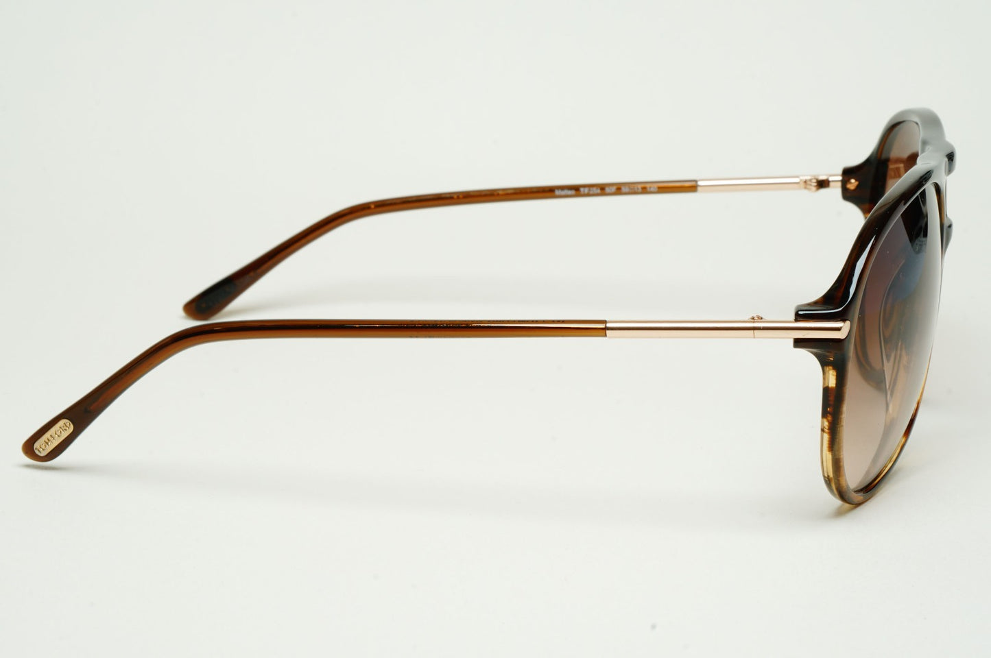 Tom Ford Sunglasses Matteo Gold Brown Gradient Pilot FT0254 TF 254 50F