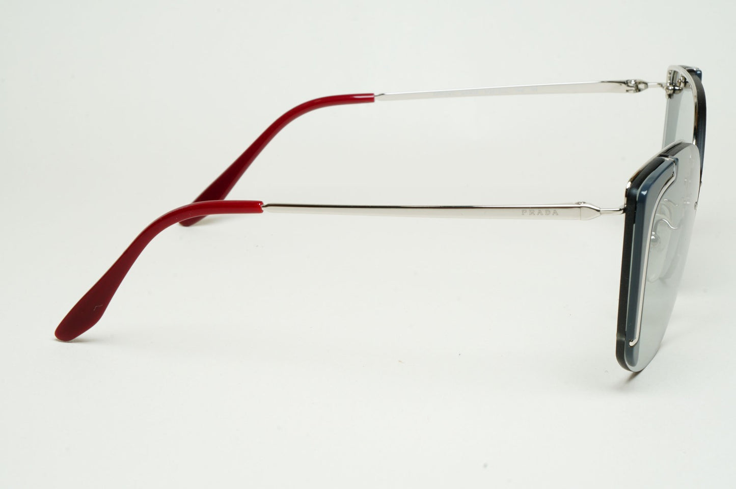 Prada Sunglasses Silver Grey Square Rimless PR59VS SPR 59V 429-5J0