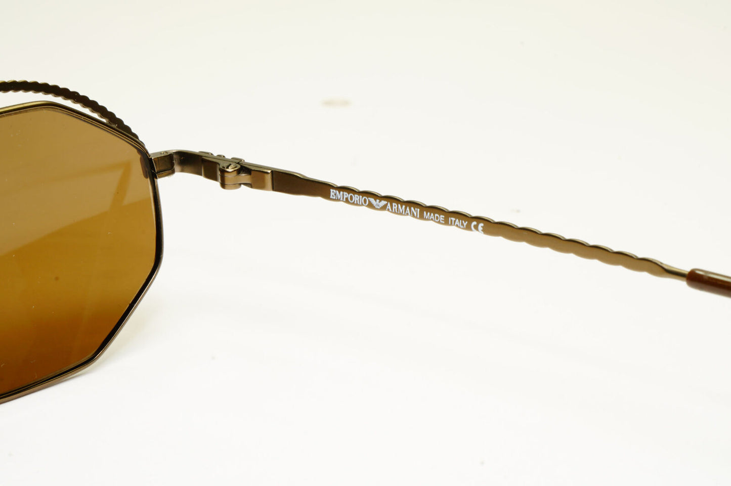 Emporio Armani 1997 Vintage Sunglasses Mens Womens Hexagon Bronze 032-S 906/29