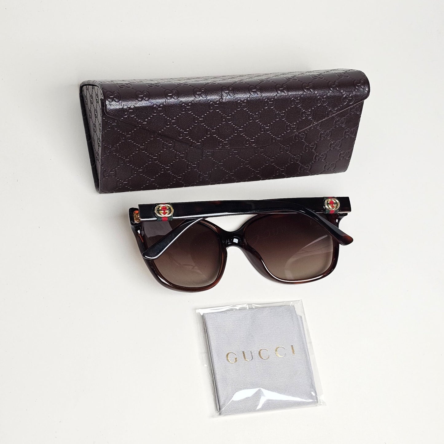 Gucci Sunglasses Ribbon 2012 Vintage Brown Gradient GG 3645/S DWJHA 56mm 130225