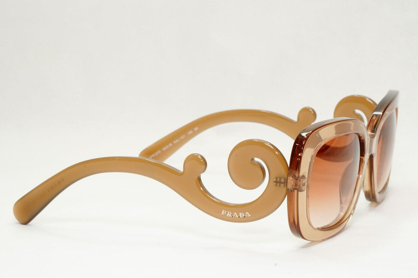 Prada Sunglasses Swirl Baroque 2012 Square Brown PR27OS SPR 27O KAL-1Z1 051223