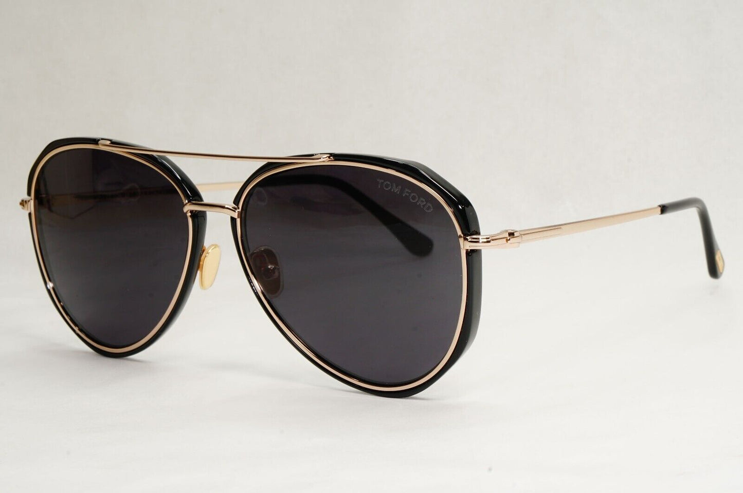 Tom Ford Sunglasses Vittorio Black Gold Pilot Large FT0749 TF 749 01A 60mm