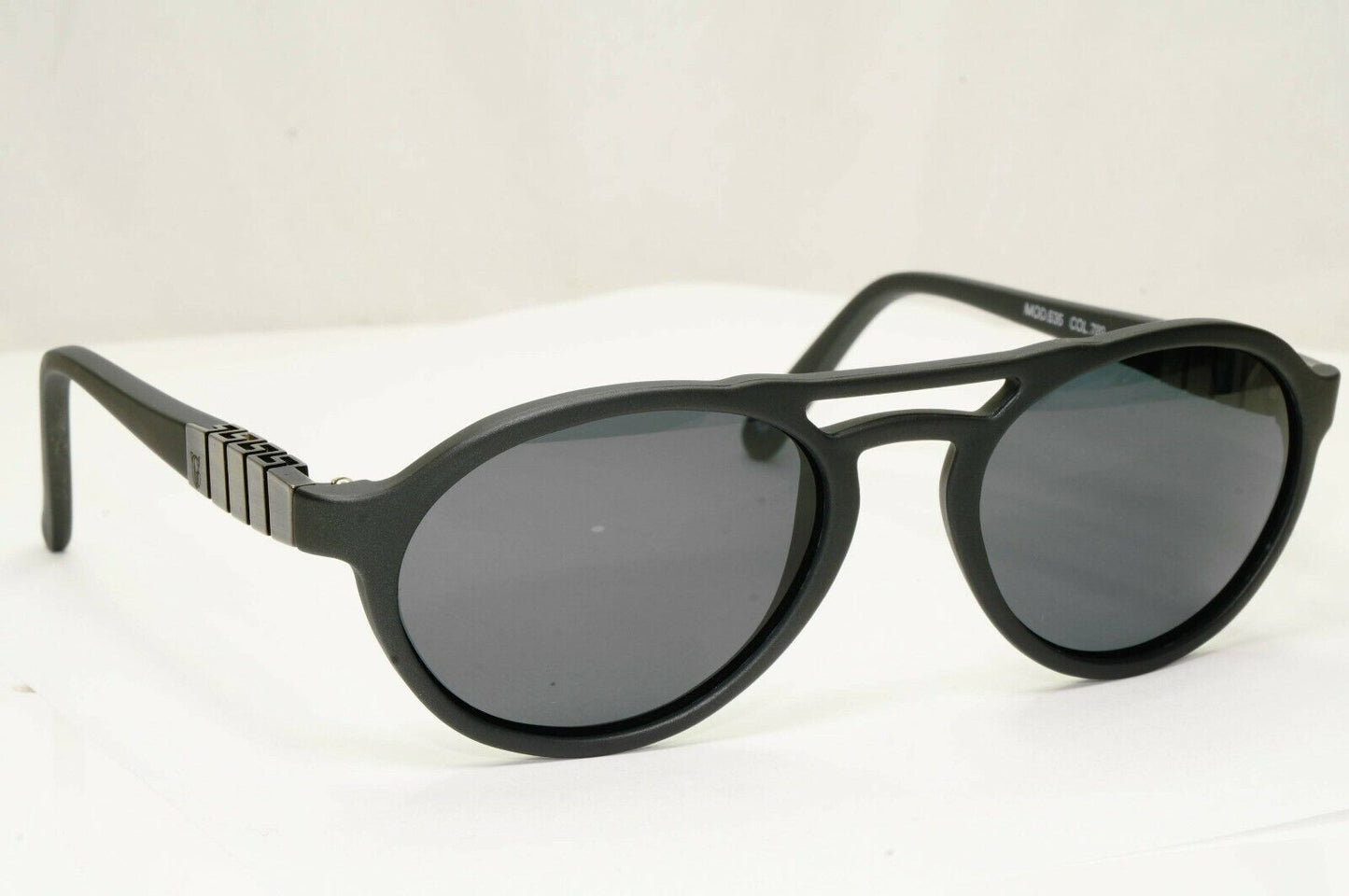 Gianni Versace 1996 Mens Vintage Charcoal Grey Pilot Sunglasses MOD 535 COL 789