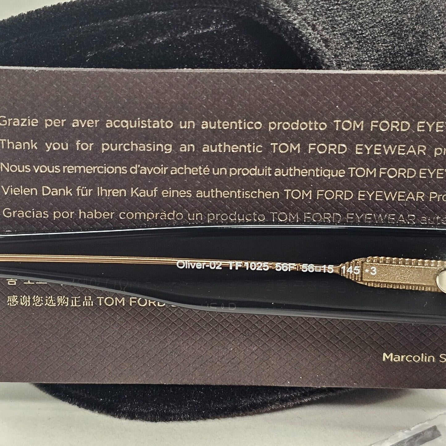 Tom Ford Sunglasses Oliver-02 Grey Brown Gradient Square FT1025 TF 1025 56F 56mm