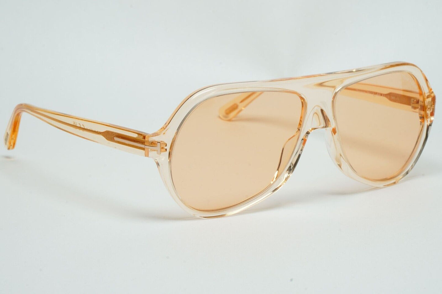 Tom Ford Sunglasses Thomas Transparent Brown Yellow Square FT0732 TF 732 45E