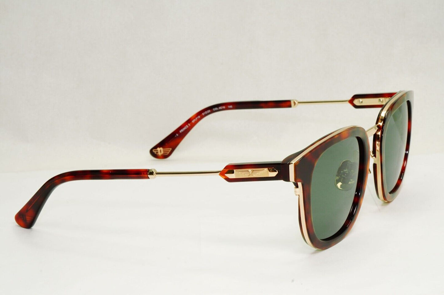 Police Sunglasses Brown Gold Tortoise Green SPL F19 Prince 3 COL 0C10 51mm