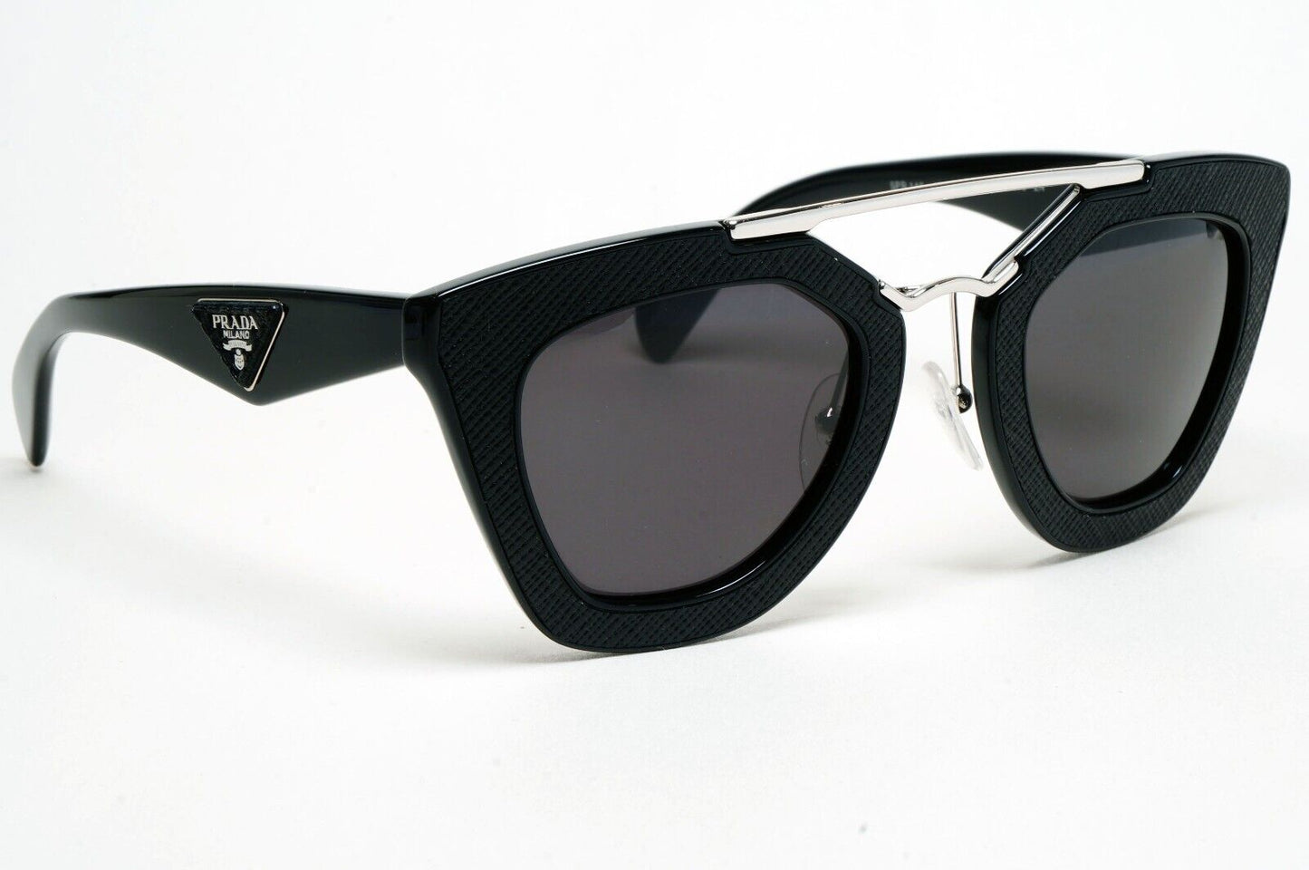 Prada Black Cinema Saffiano Leather Sunglasses PR14SS SPR 14S 1AB-0A7 151124
