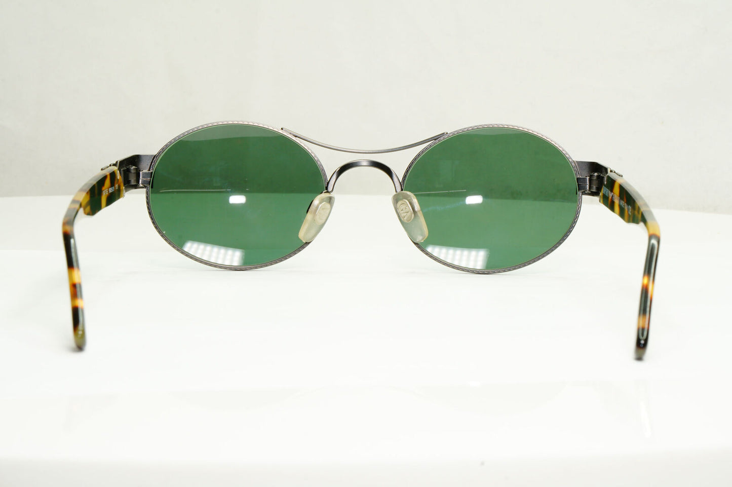 Emporio Armani Sunglasses 1997 Vintage Gunmetal Brown Green Eagle 047-S 905/26