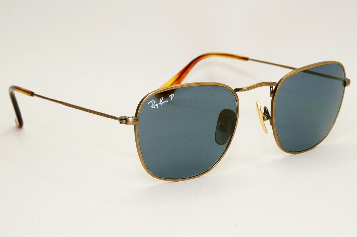 Ray-Ban Sunglasses Frank Titanium Polarised Bronze Blue RB 8157 9207/T0 48mm