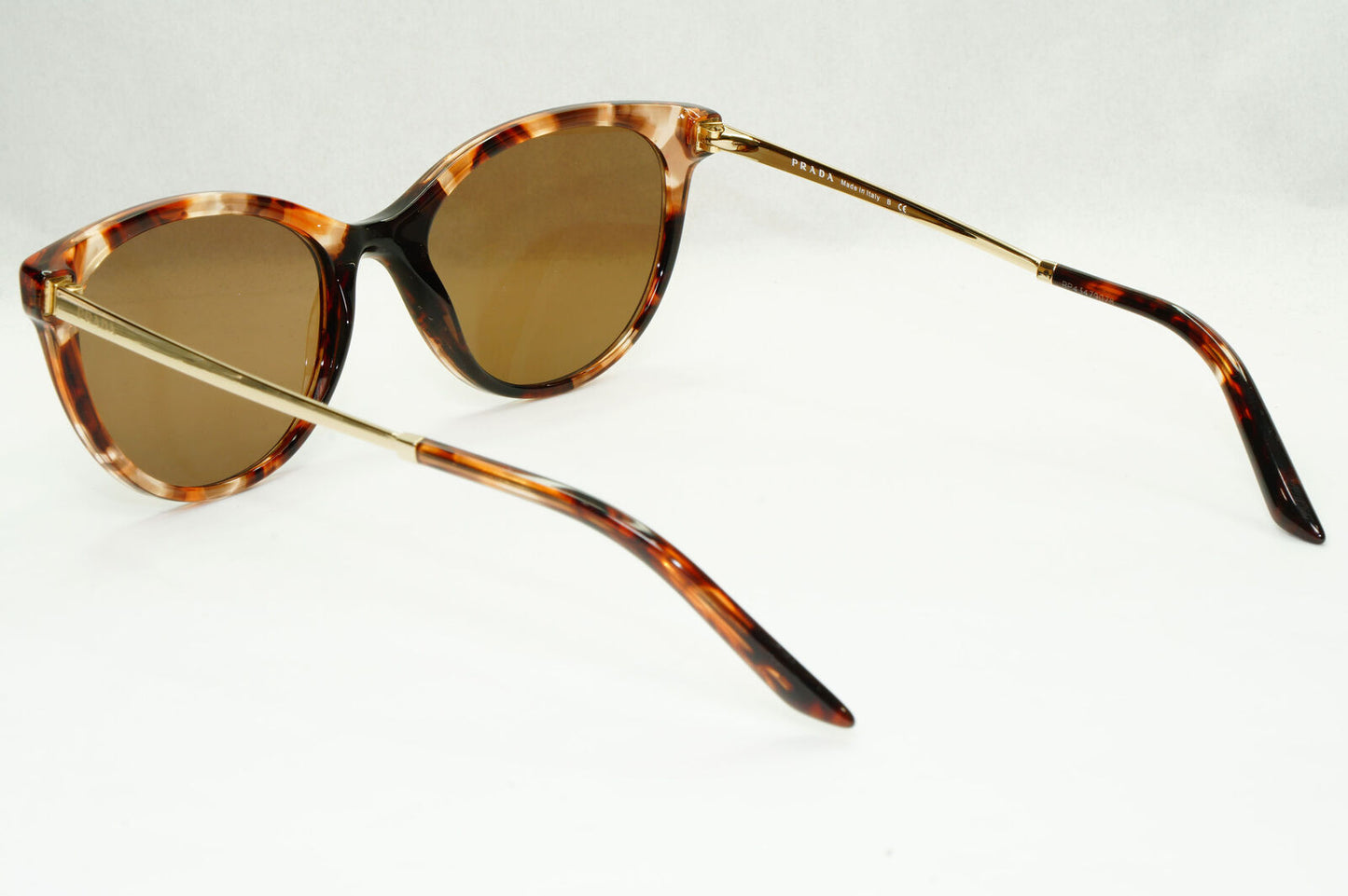 Prada Sunglasses Caramel Brown Tortoise Gold VPR 17W 07R-1O1 53mm