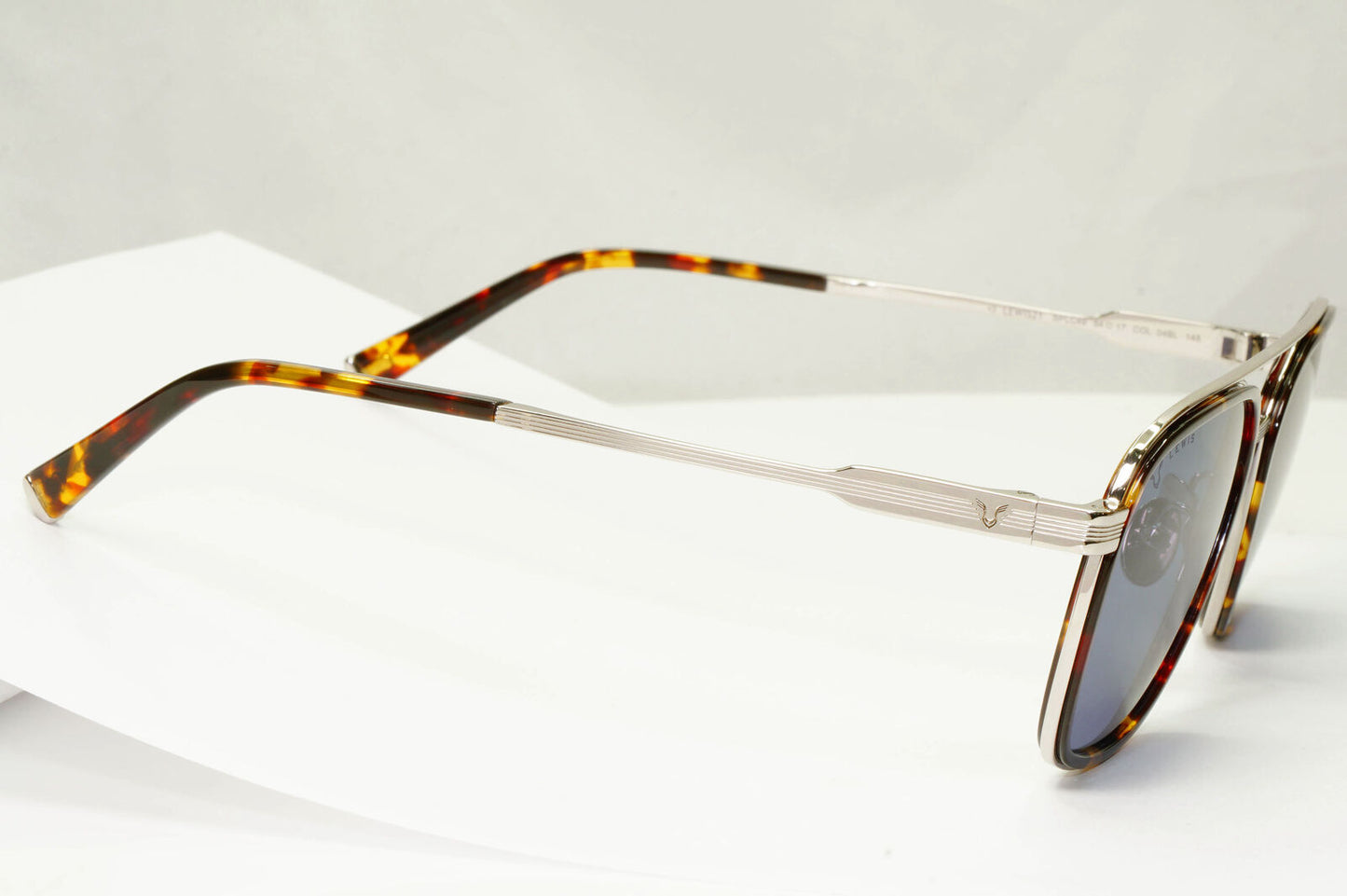 Police Lewis Hamilton F1 Sunglasses Blue Brown Silver Square SPL C49 COL 04BL