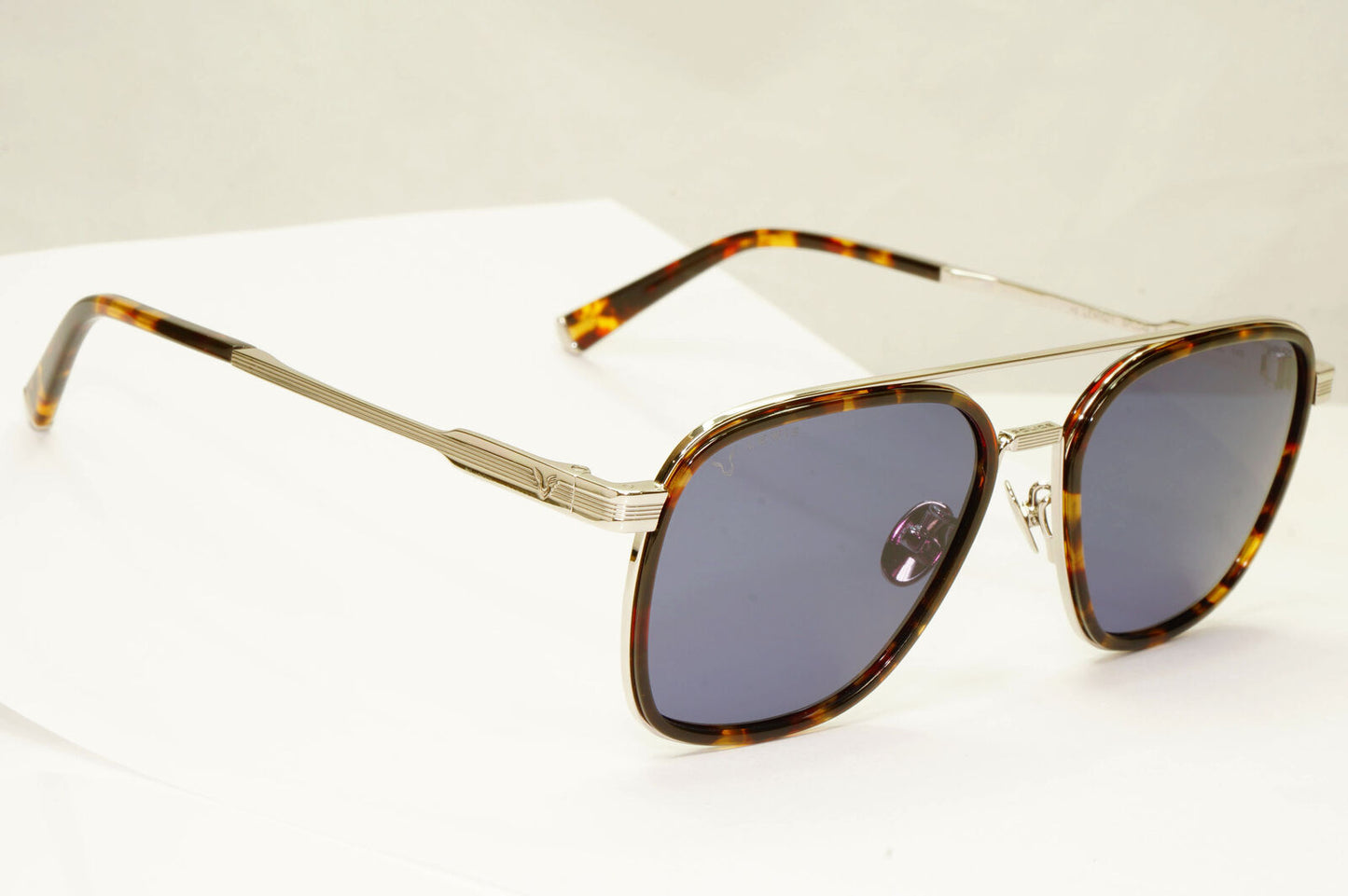 Police Lewis Hamilton F1 Sunglasses Blue Brown Silver Square SPL C49 COL 04BL