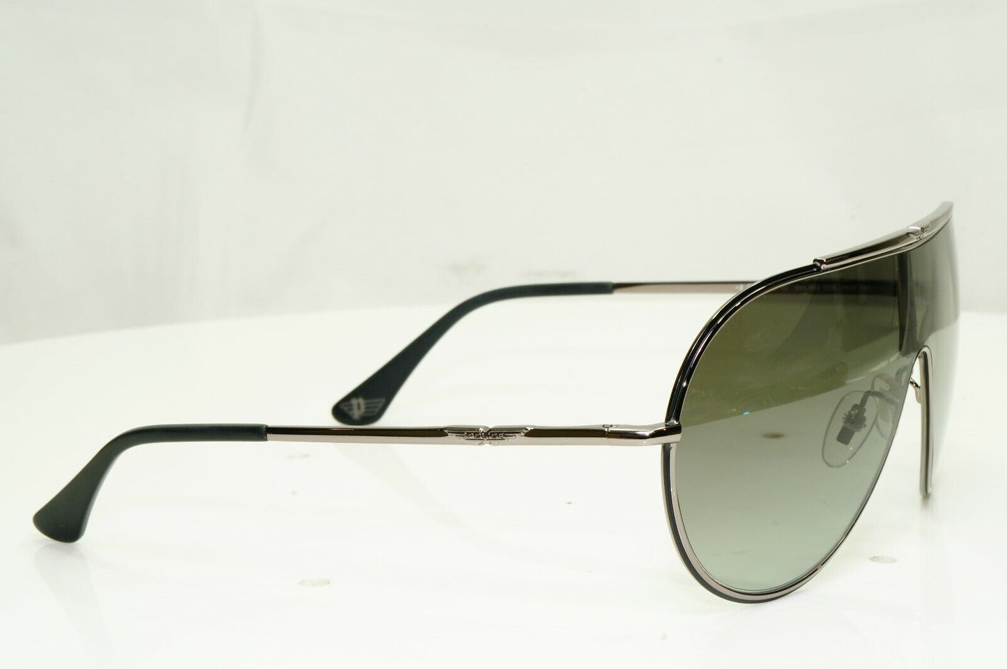 Authentic POLICE Mens Sunglasses Designer Black Gunmetal Visor Ski SPL 964 0K56