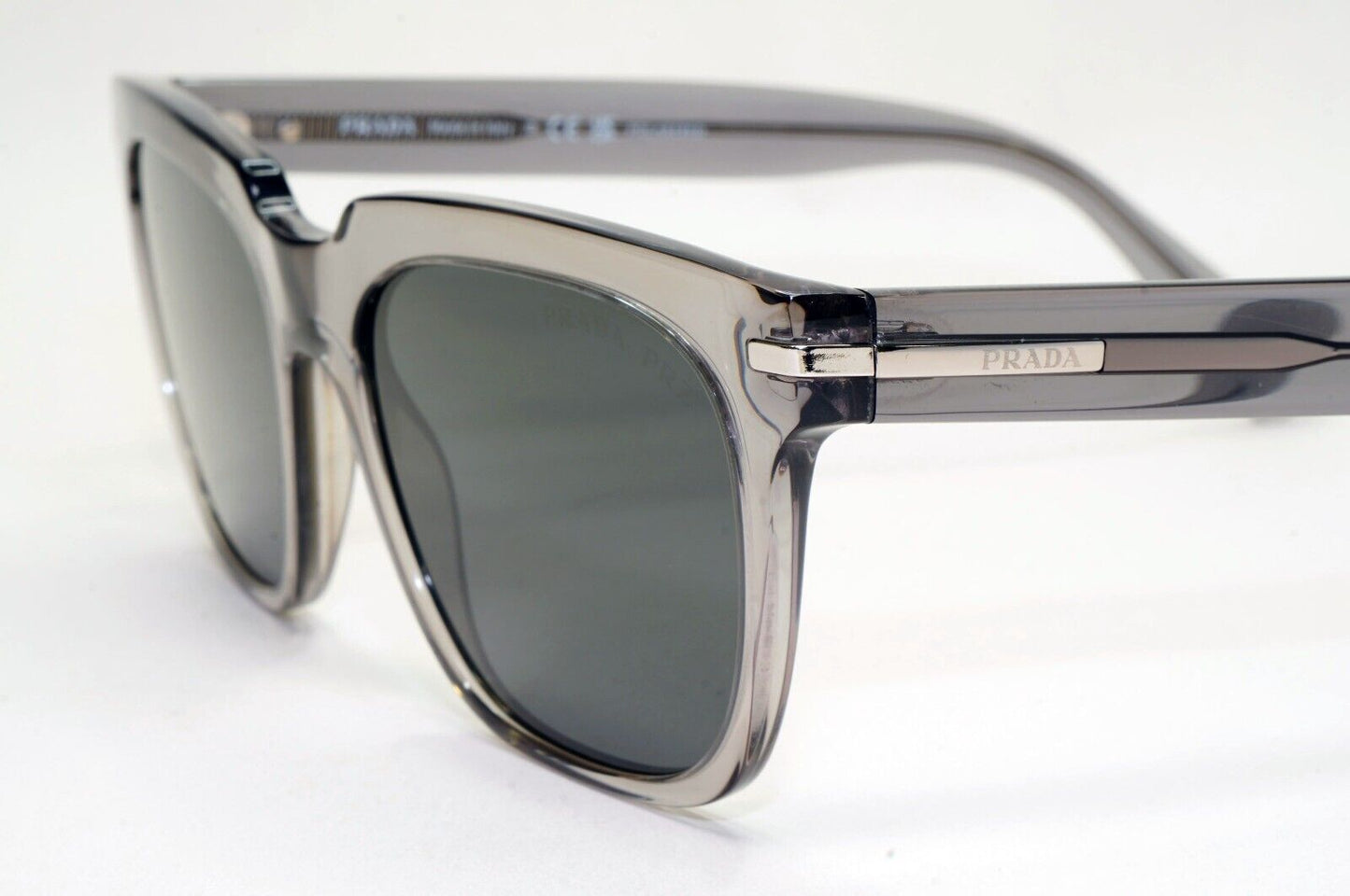 Prada Sunglasses Glass Polarized Transparent Grey PR04YS SPR 04Y 08U-08G 141024