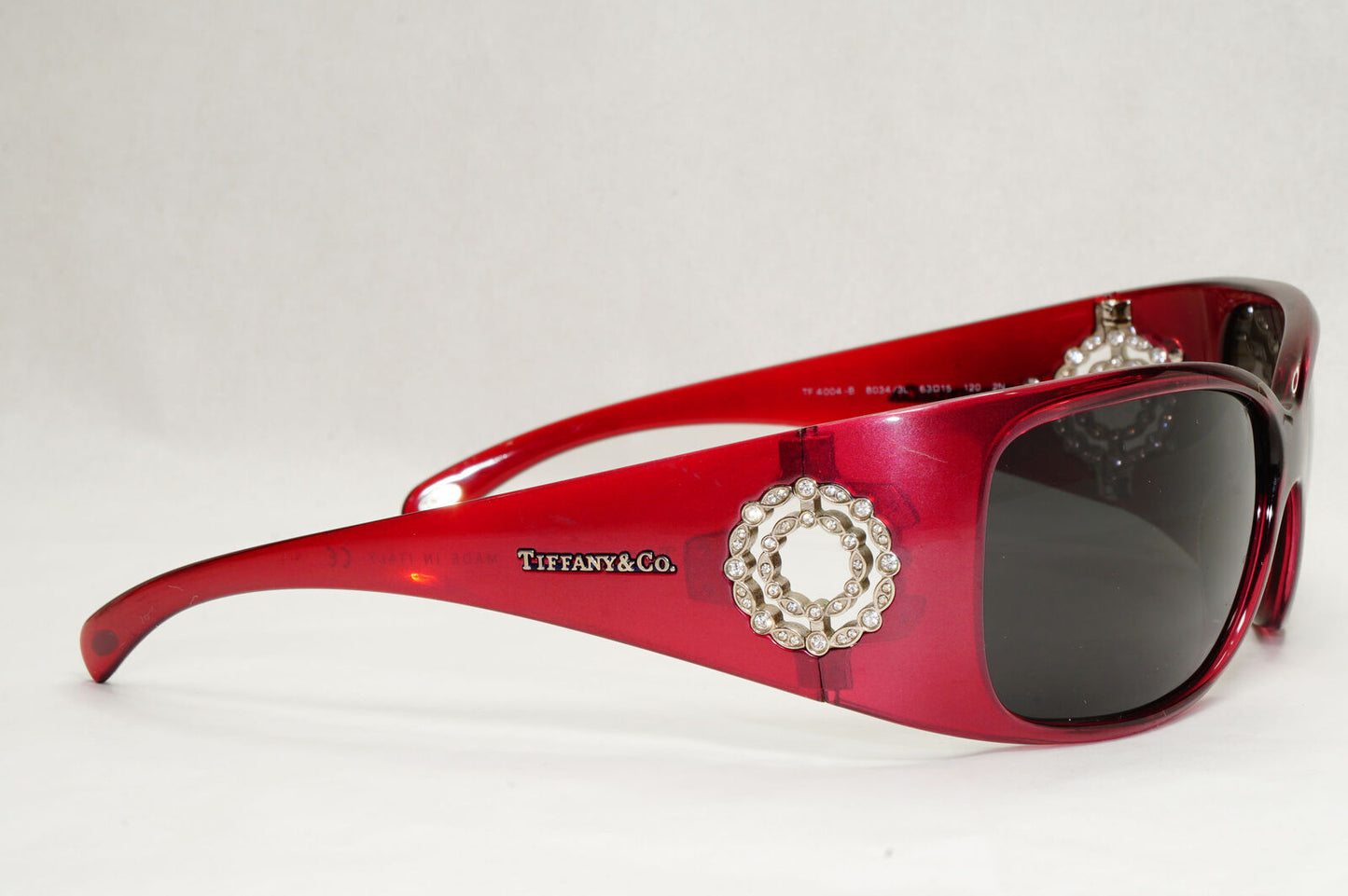Tiffany & Co Sunglasses 2010 Vintage Dark Red Black TF 4004-B 8034/3L 270124