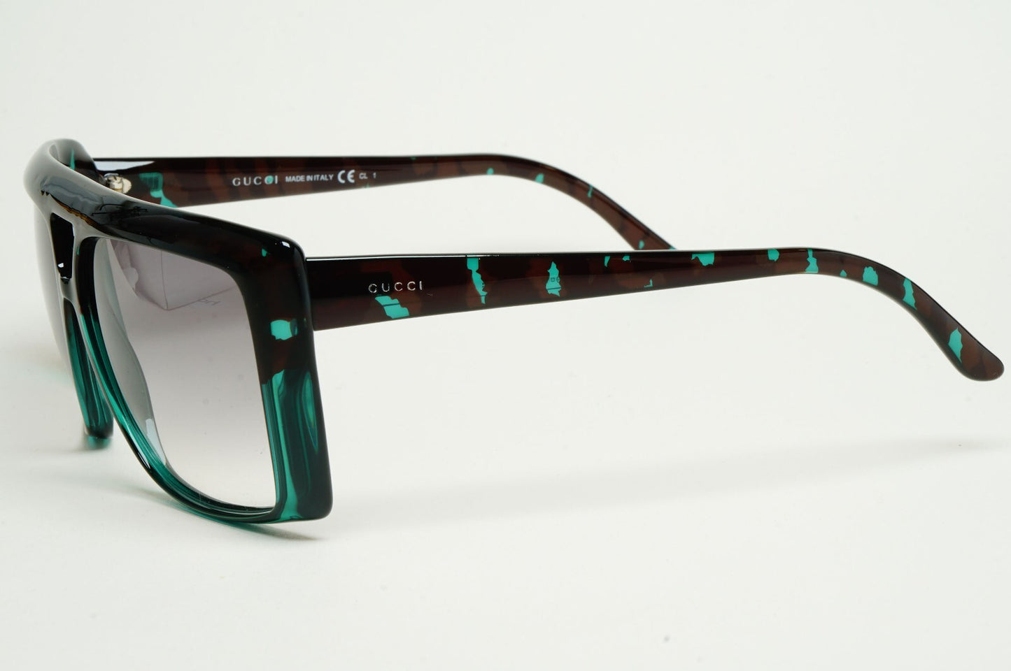 Gucci Sunglasses 2010 Vintage Unisex Turquoise Havana Grey GG 3532/S 396O0 59mm