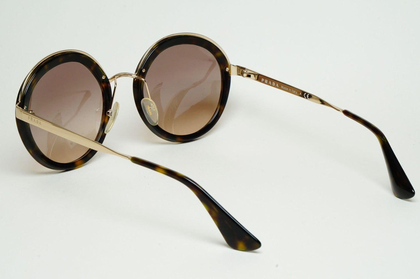 Prada Sunglasses Round Gold Brown Gradient PR50TS SPR 50T 2AU-3D0