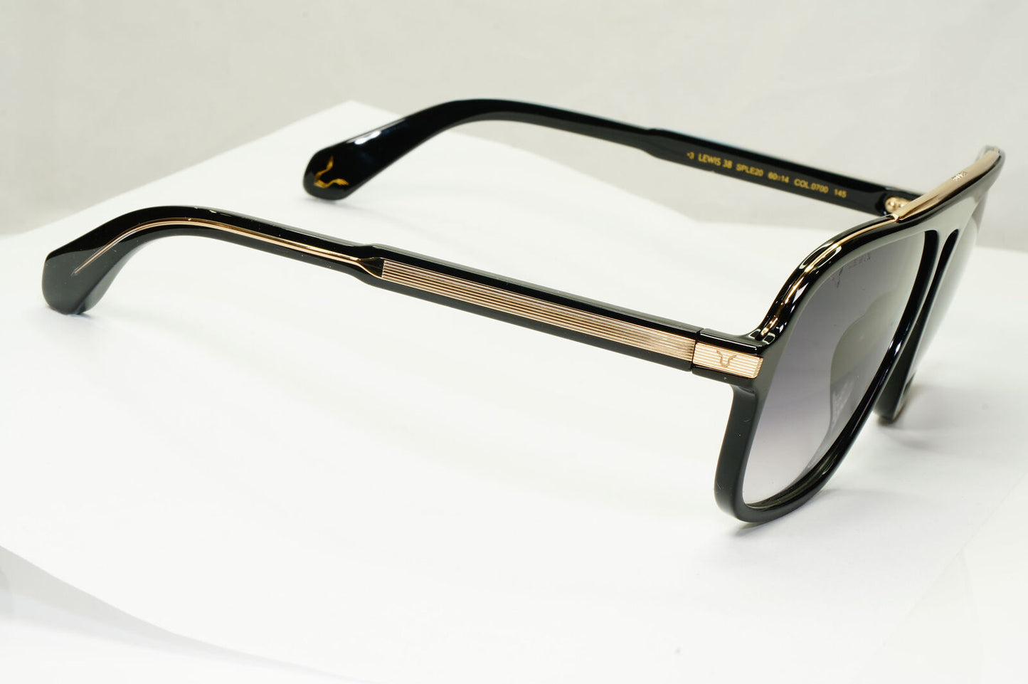 Police Lewis Hamilton F1 Sunglasses Black Gold Grey Lewis 38 SPL E20 COL 0700