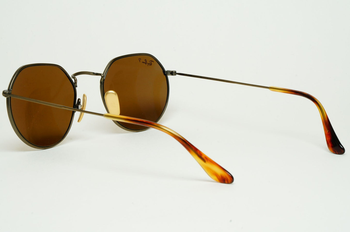 Ray-Ban Sunglasses Jack Titanium Polarised Brown Antique RB 8165 9207/57 51mm