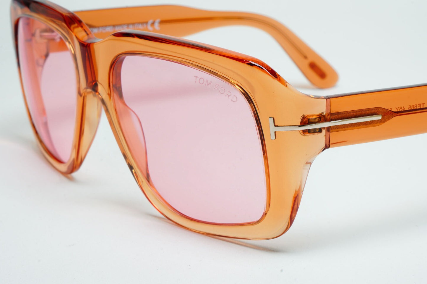 Tom Ford Sunglasses Bailey-02 Brown Honey Transparent Pink FT0885 TF 885 45Y