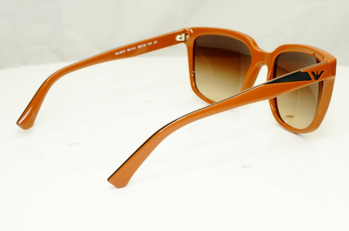 Emporio Armani Brown Square Gradient Fade Womens Sunglasses EA 4070 5511/13