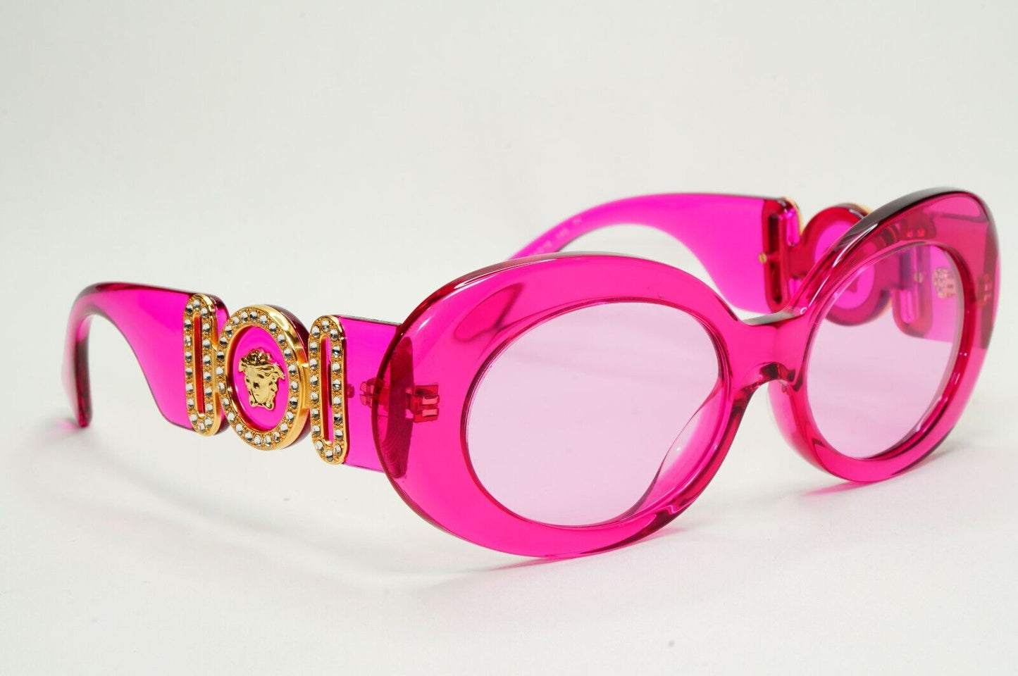 Versace Sunglasses Medusa Fuchsia Transparent Pink Large MOD VE 4426BU 5334/5