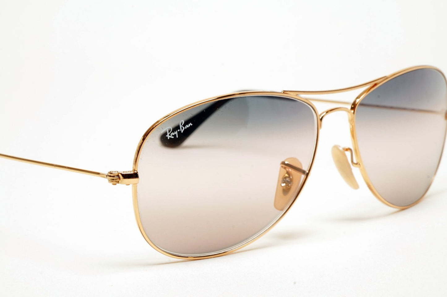 Ray-Ban Sunglasses Cockpit Gold Arista Gradient Pilot RB 3362 001/GE 59mm