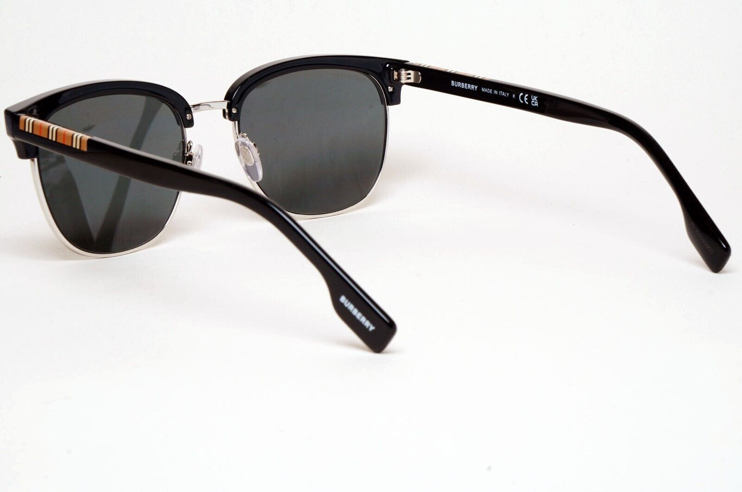 Burberry Sunglasses Aubrey Black Silver Grey Square BE 4317 3001/87 55mm