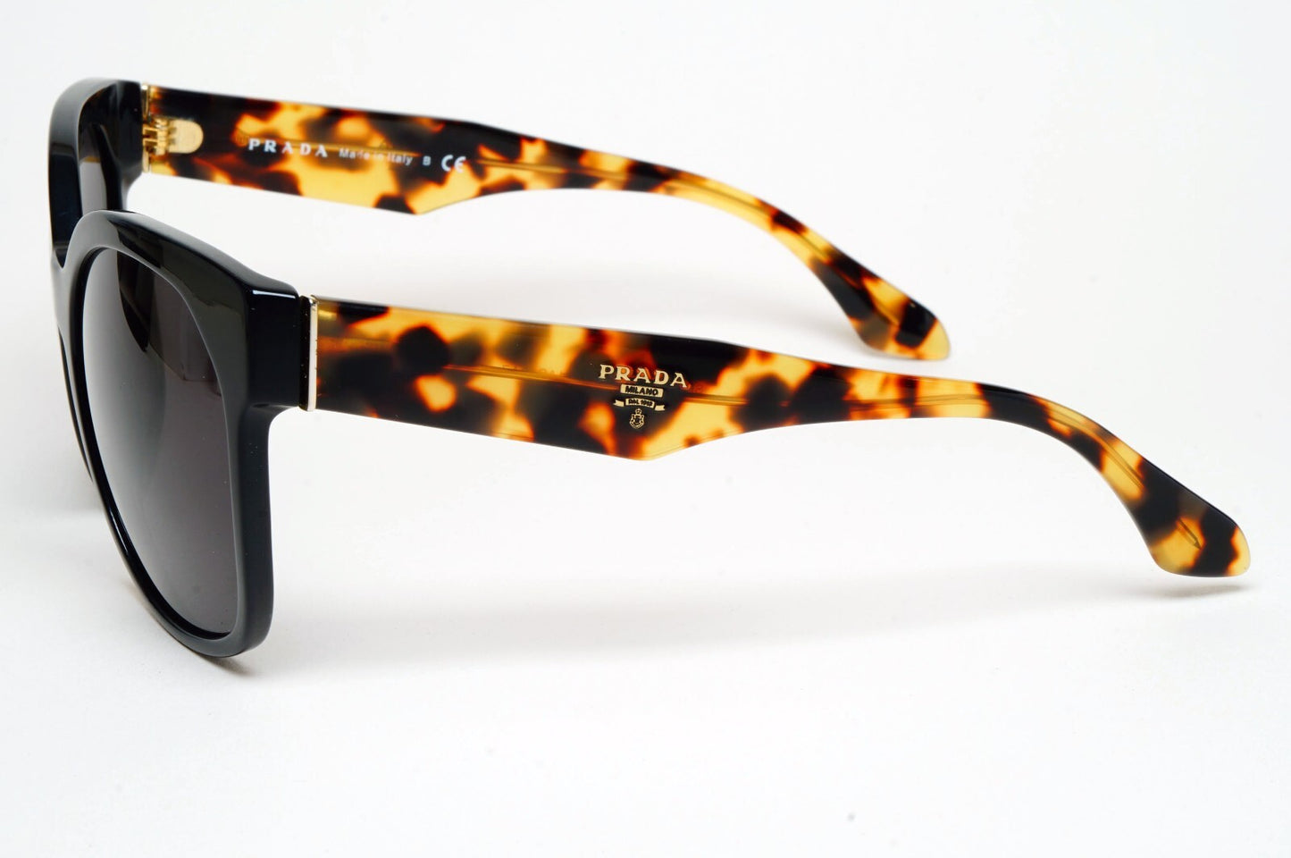 Prada Sunglasses 2014 Black Brown Tortoise Square PR10RS SPR 10R 1AB-0A7 130225