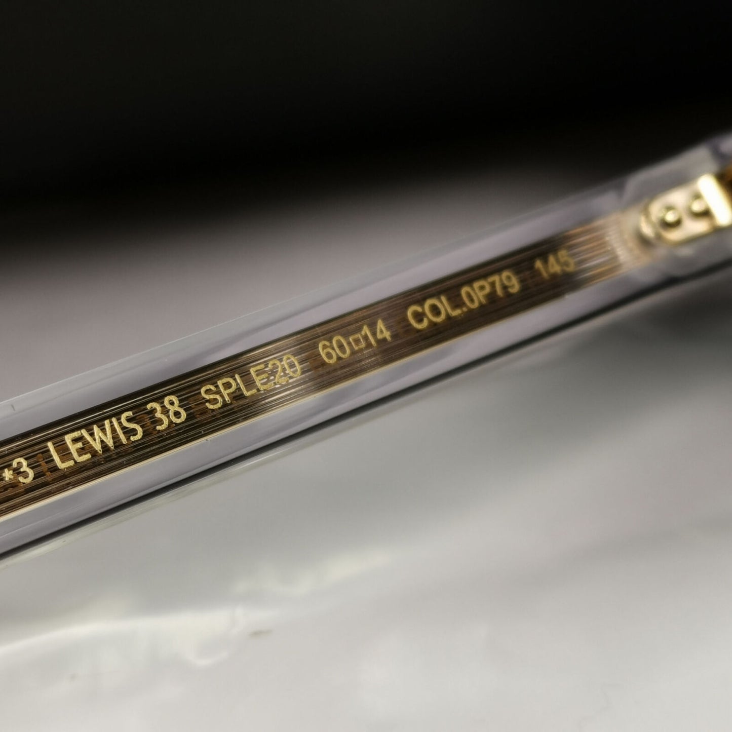 Police Lewis Hamilton F1 Sunglasses Grey Transparent Gold SPL E20 COL 0P79 38
