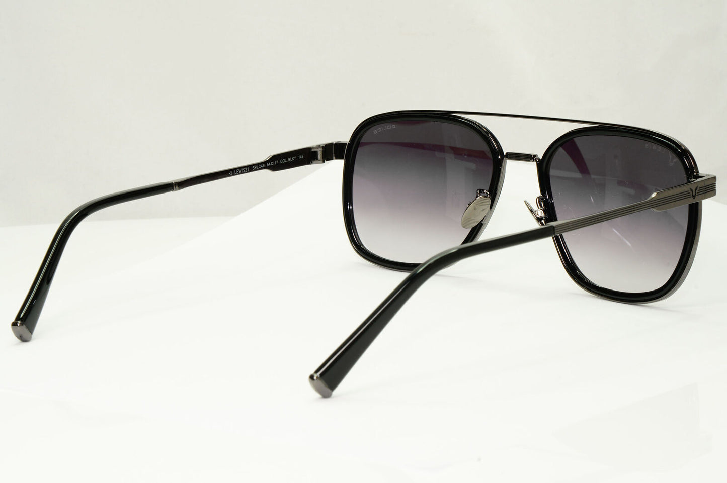 Police Lewis Hamilton F1 Sunglasses Black Smoke Gunmetal Square SPL C49 COL BLKY