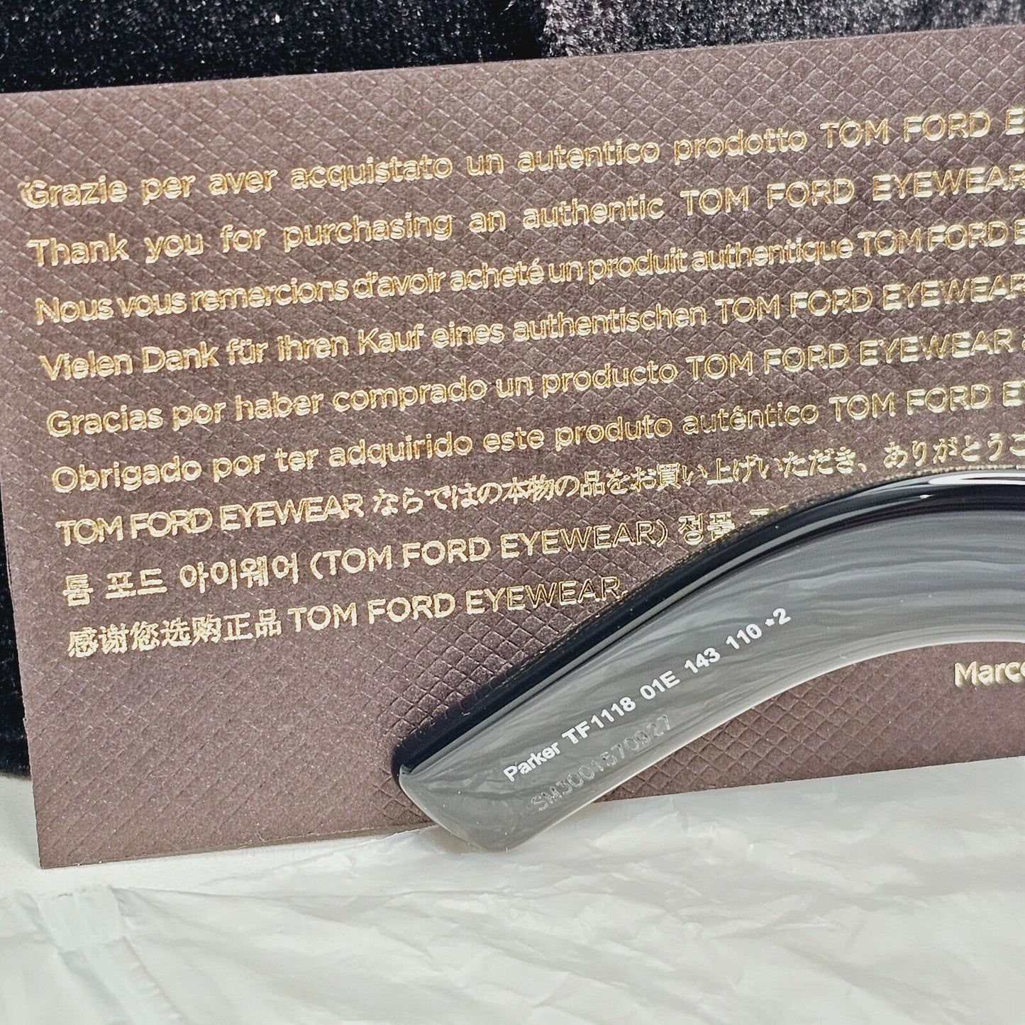 Tom Ford Sunglasses Parker Black Brown Oversized Square Wrap FT1118 TF 1118 01E