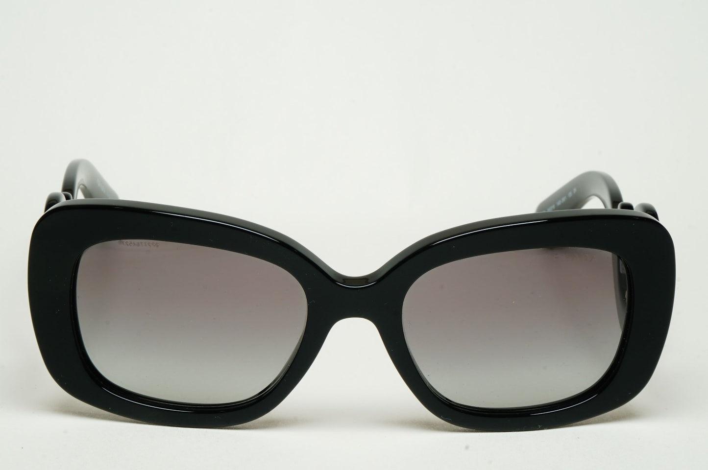 Prada Sunglasses Baroque Swirl Black Grey Square PR27OS SPR 27O 1AB-3M1