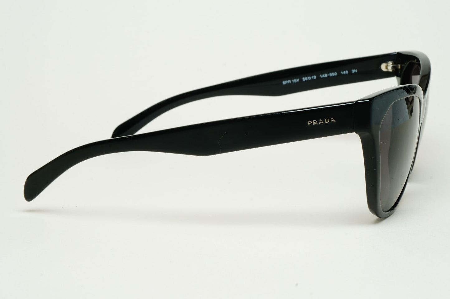 Prada Sunglasses 2015 Black Cat Eye Square PR15VS SPR 15V 1AB-5S0 56mm 100325