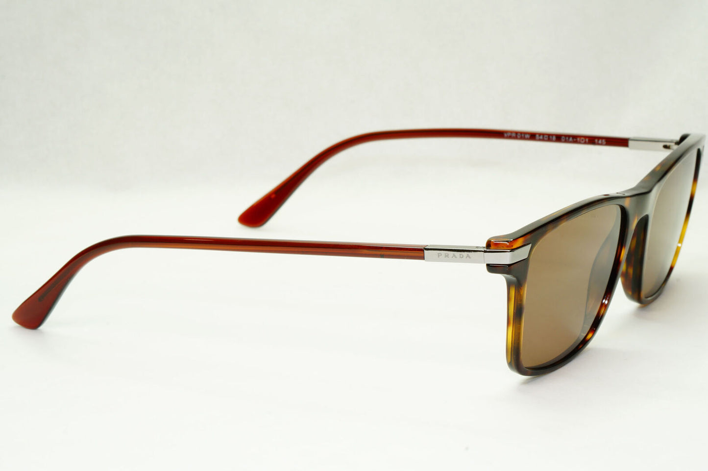 Prada Sunglasses Brown Havana Rectangle Tortoise PR01WV VPR 01W 01A-1O1 54mm